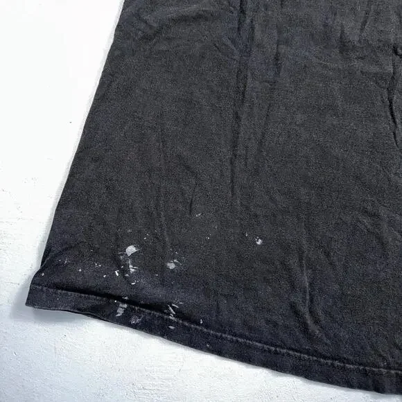 VTG 90s Chicago Bulls 23 Spellout Skyline T Shirt Pro Tag 3XL Jordan USA NBA - Picture 10 of 11